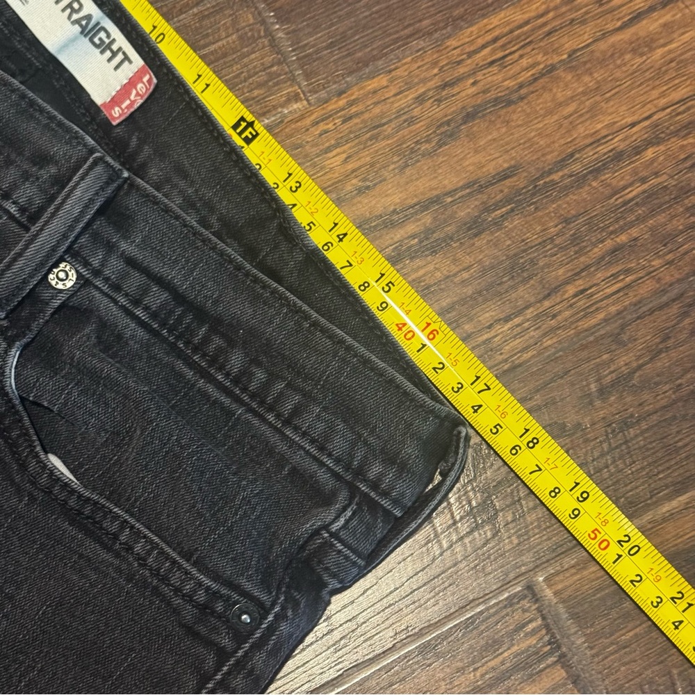 Levi's 514 Slim Straight Black Jeans (ACTUAL measurement 34x30) - Picture 8 of 10